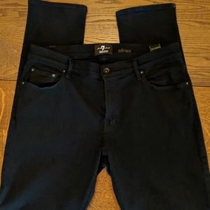 NWOT - 7 for All Mankind Men's Black Jeans